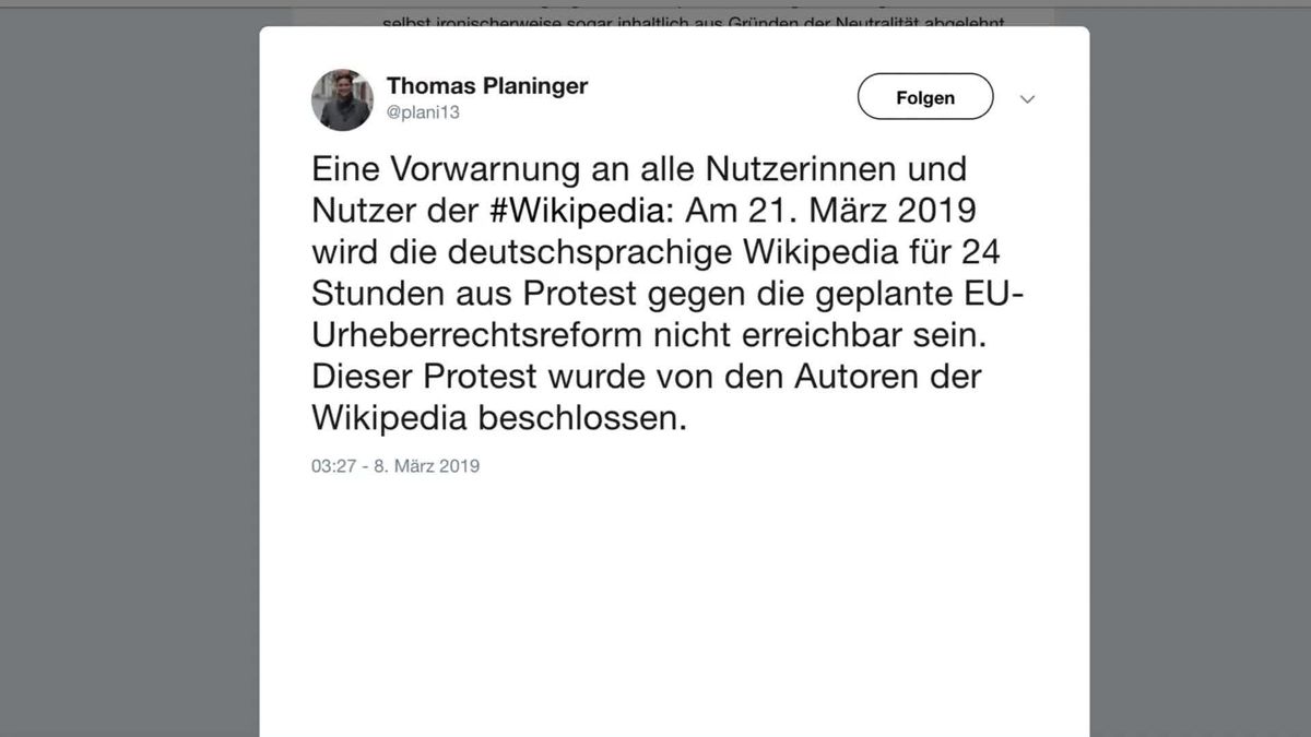 Darum ist Wikipedia heute Schwarz