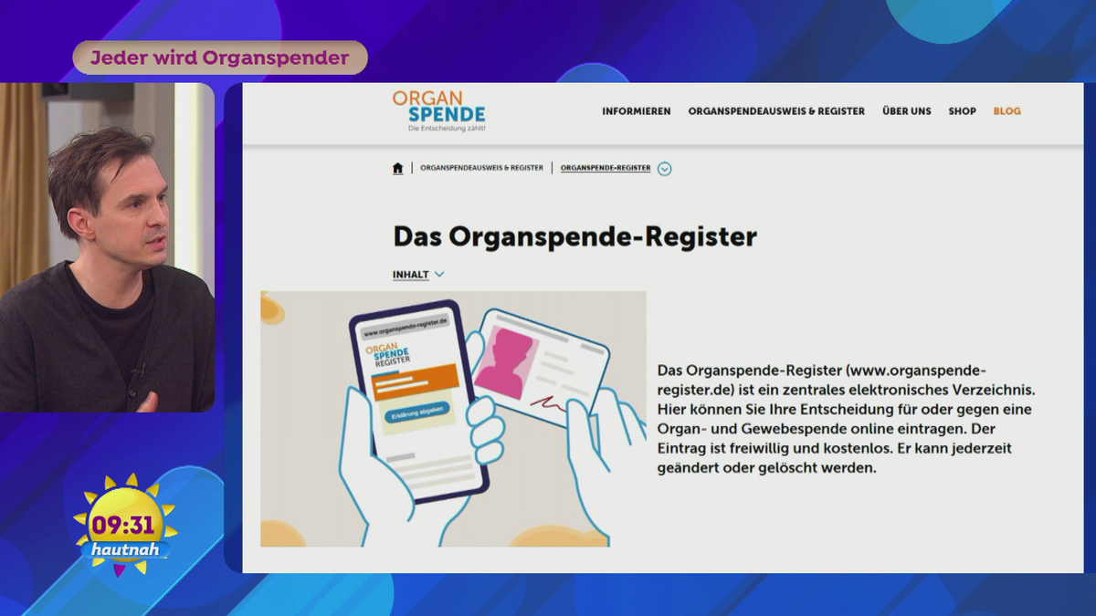 Jeder wird Organspender