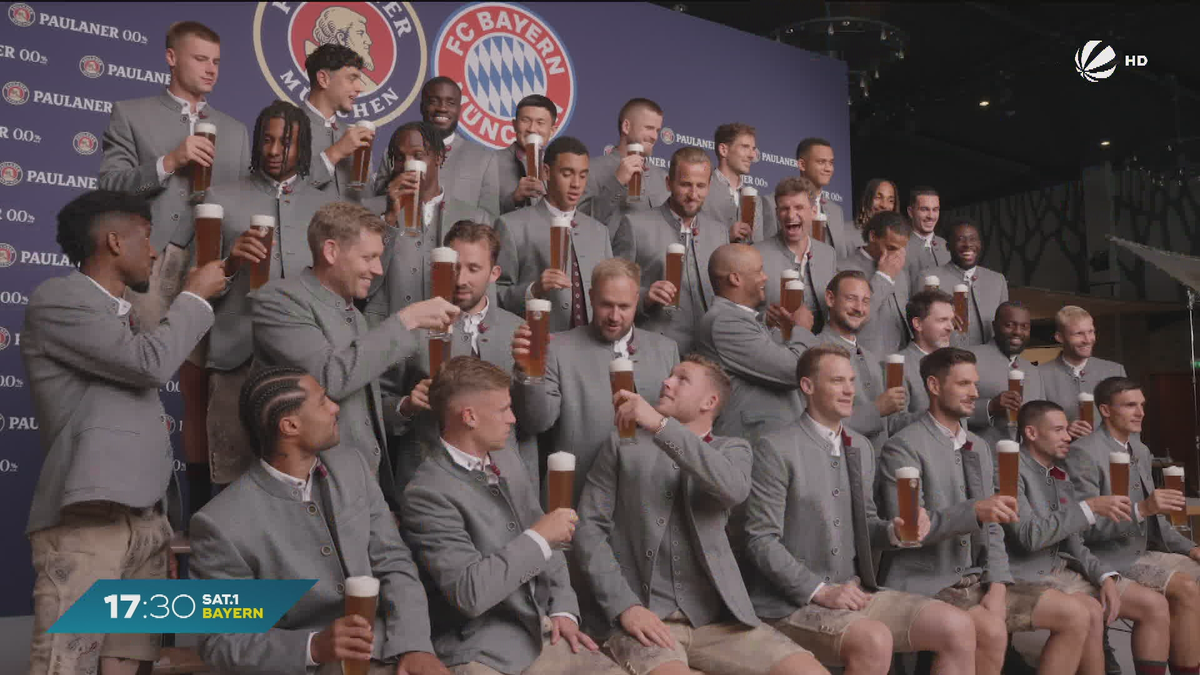 Tracht statt Trikot: Lederhosen-Shooting der FC Bayern-Stars