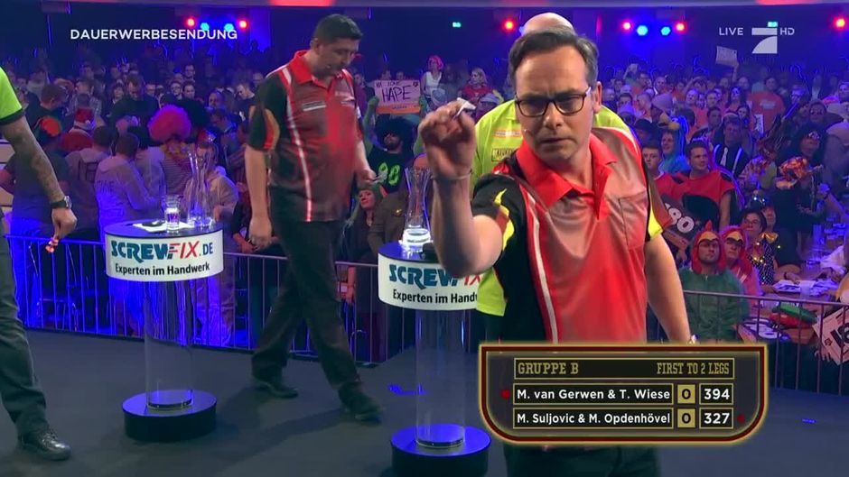 Gruppe B Wiese and van Gerwen vs