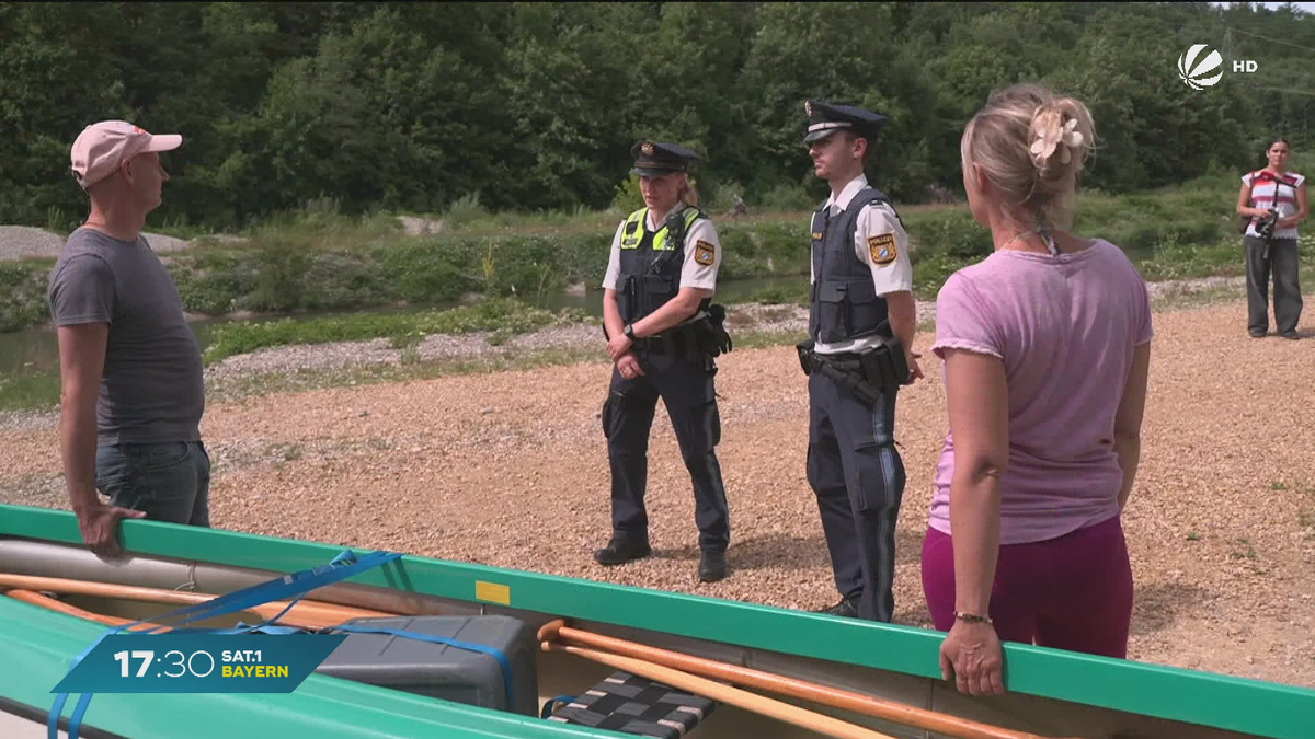 Nach Schlauchboot-Zwischenfall: Polizeikontrollen auf der Isar
