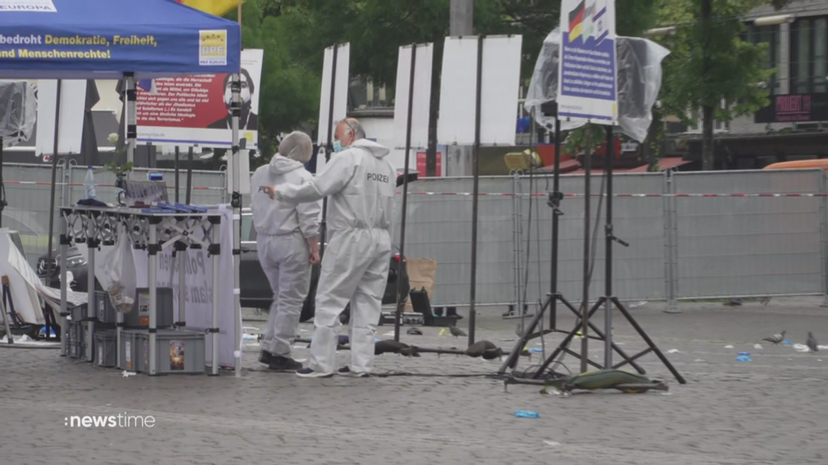 Messer-Attacke auf Marktplatz in Mannheim: Auch Islamkritiker niedergestochen