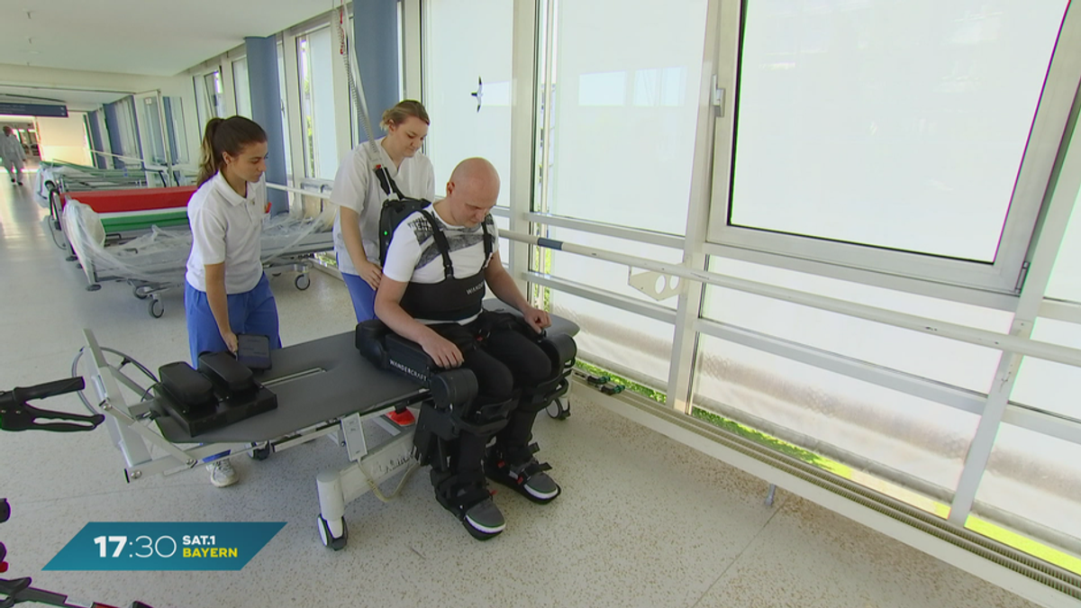 Behandlung nach Schlaganfall: Klinik in Bad Aibling testet Exo-Skelett