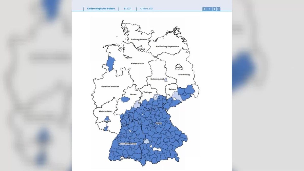 FSME durch Zecken - Bundesweit fünf neue Risikogebiete