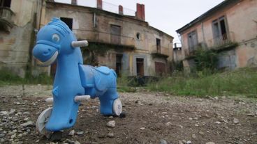 Eine Geisterstadt in Italien
