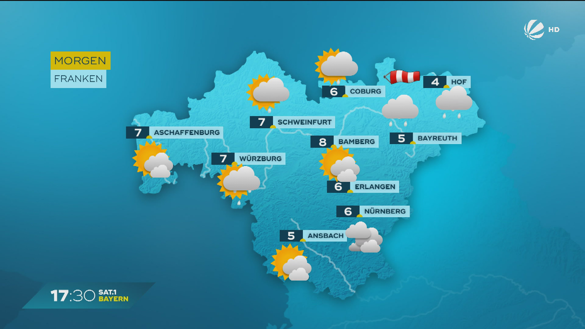 Das Bayern-Wetter vom 27.11.2024: Nebel vs. Sonne