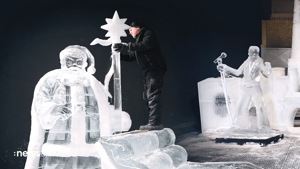 Eiswelt Oberhausen: Figuren aus Eis und Schnee