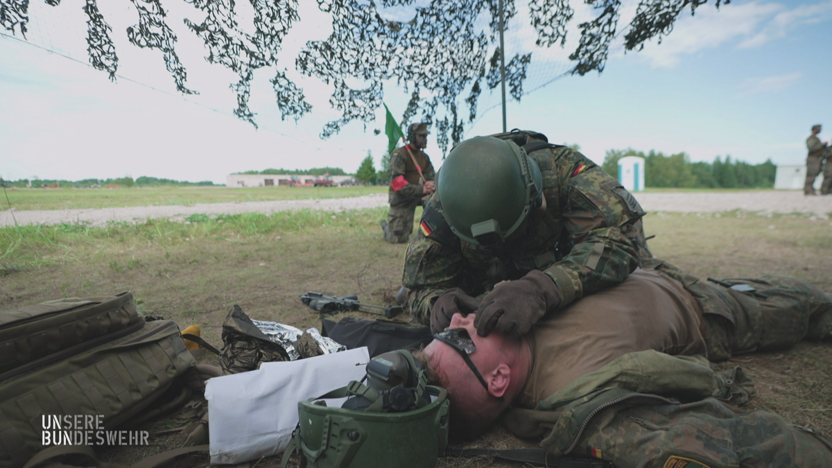 Ernstfalltraining für die Sanitäter