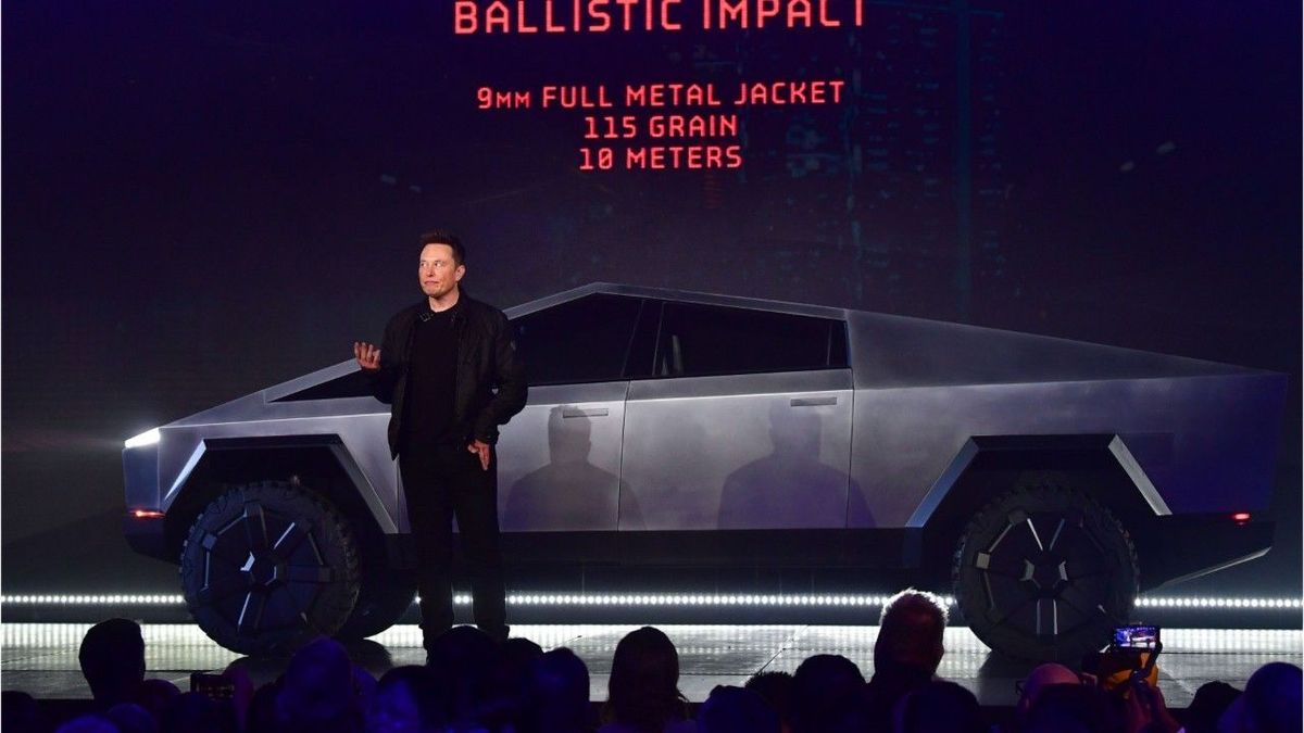 Elon Musk enthüllt den neuen Cyber-Truck - mit einer kleinen Panne