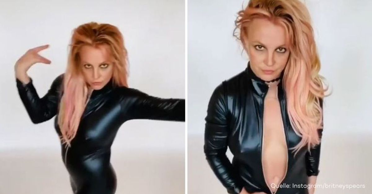 Das Zappeln geht weiter: Britney Spears tanzt in skurrilem Leder-Look