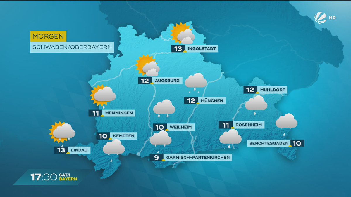 Das Bayern-Wetter vom 11.09.2024: Kälte und Regen