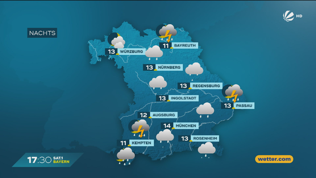 Das Bayern-Wetter vom 01.08.2025: Verregnetes Wochenende?