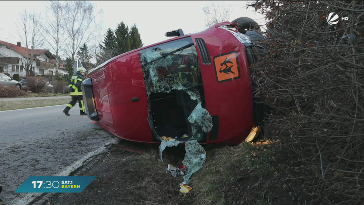 Bus-Unfall in Dietmannsried: Vier Personen leicht verletzt