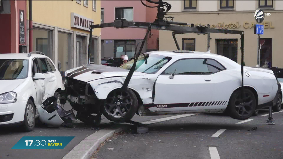 Sportwagen-Diebstahl in Würzburg: Flucht endet im totalen Chaos