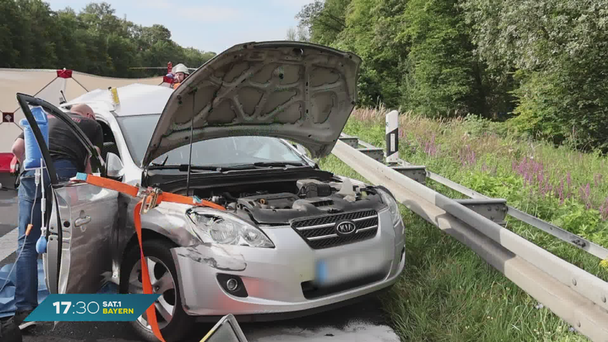 Schwerer Unfall in Unterfranken: Zwei Menschen sterben auf A45