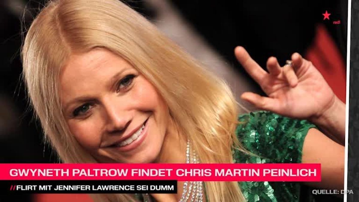 Gwyneth Paltrow findet Chris Martins Flirt mit Jennifer Lawrence peinlich