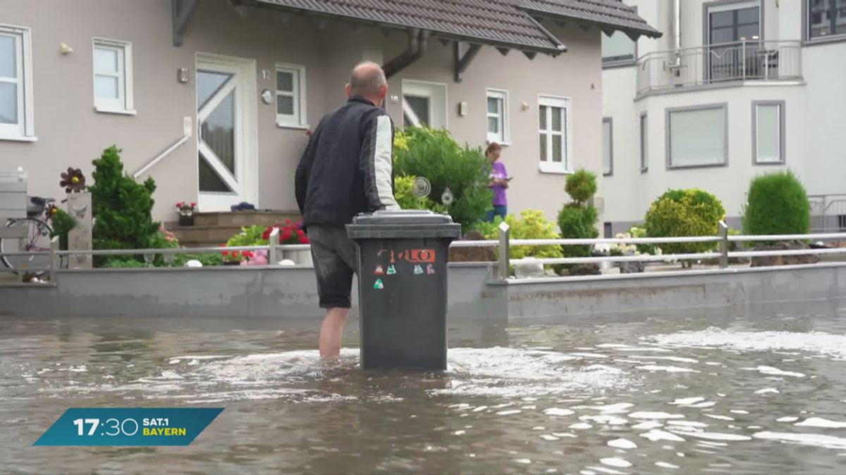 Regenmassen und Überflutungen: Wieder Unwetter über Bayern