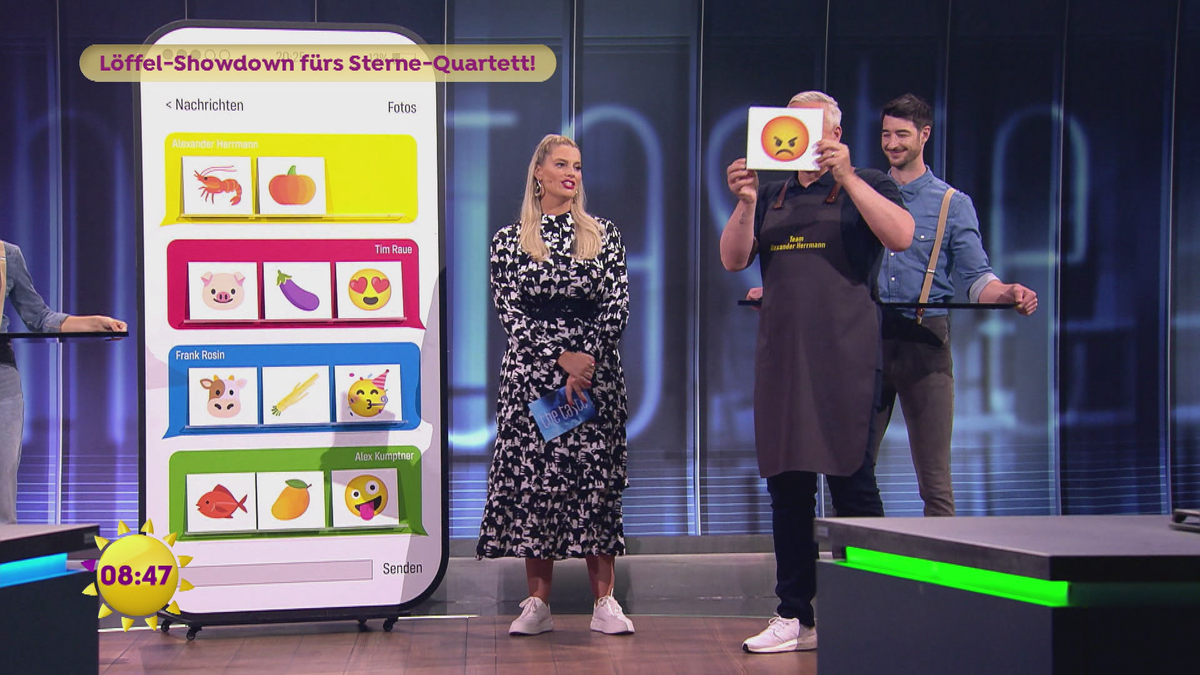 Emoji-Quarttett bei "The Taste"