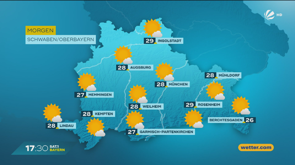 Das Bayern-Wetter vom 18.06.2025: Sommer im Freistaat