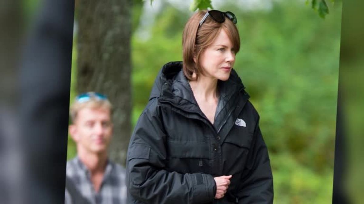 Nicole Kidmam ist im Graue-Maus-Look kaum wiederzuerkennen