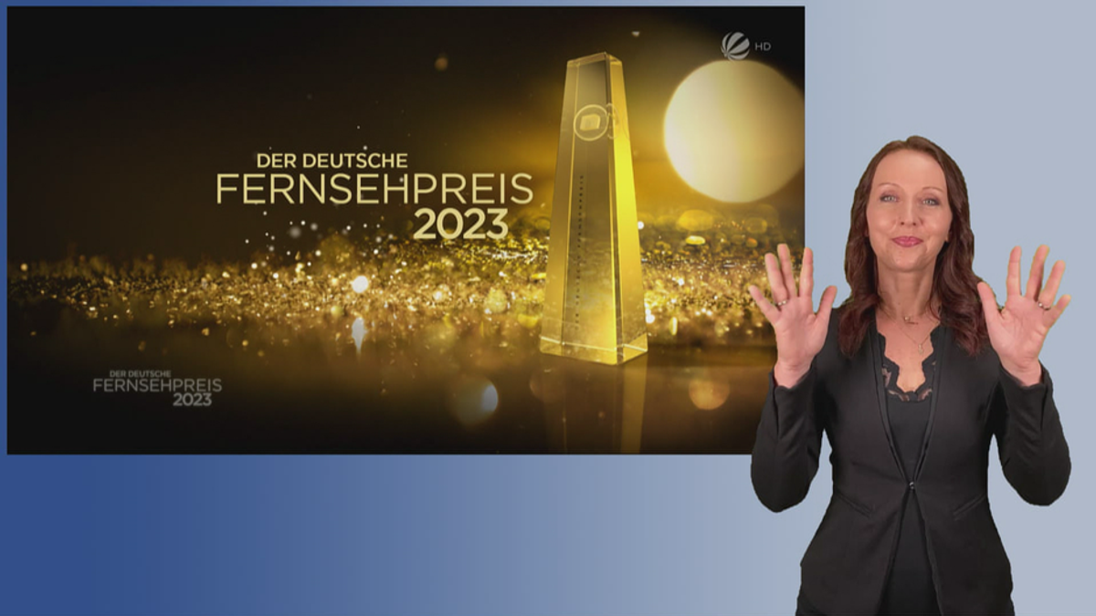 Der Deutsche Fernsehpreis 2023 in Gebärdensprache