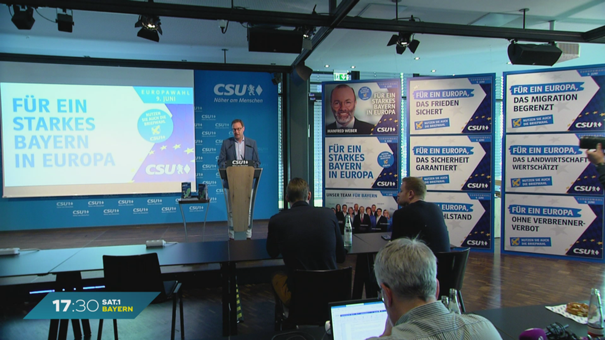 Europawahl 2024 in Bayern: CSU stellt Kampagne vor 