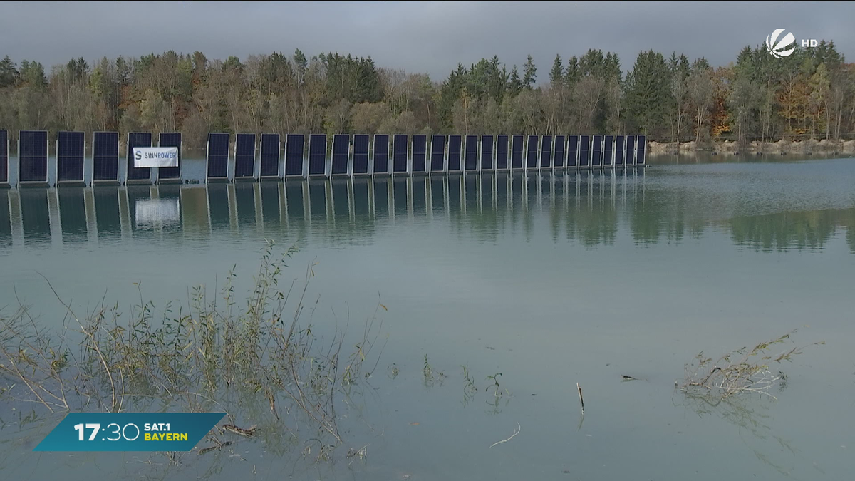 Weltweit einzigartig: Schwimmende Photovoltaikanlage in Bayern