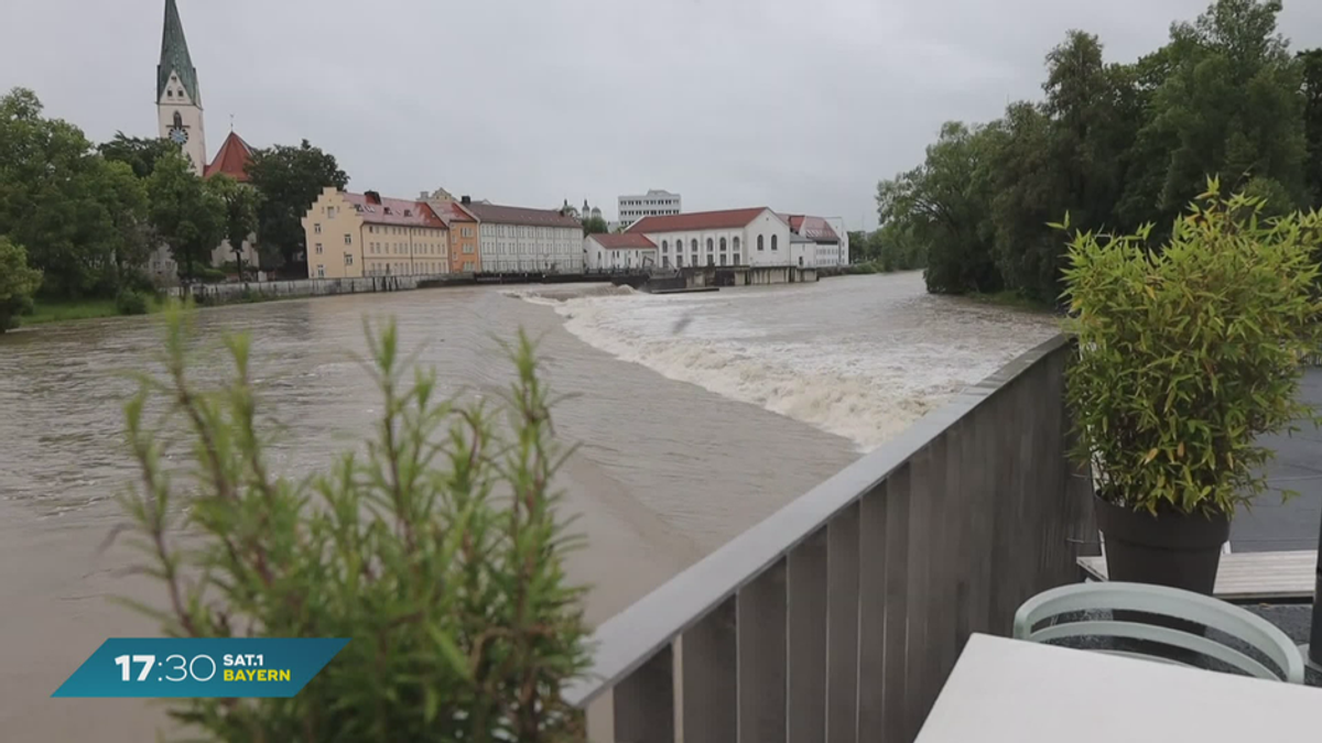 Unwetterwarnung in Teilen Bayerns: Dauerregen und Hochwasser