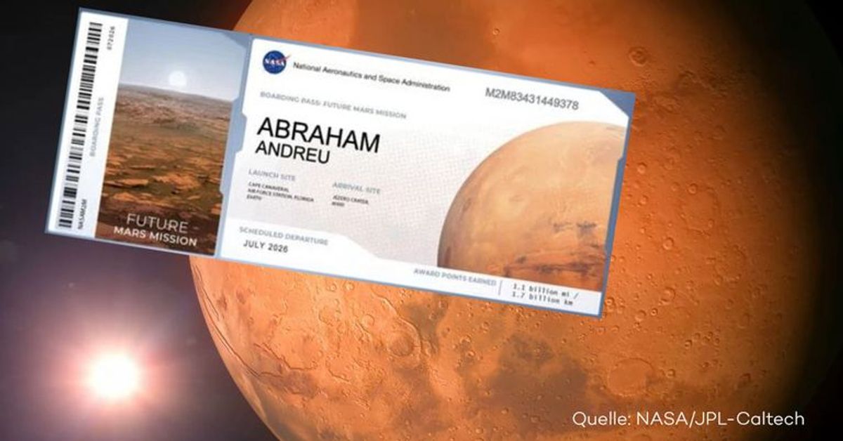 NASA-Programm: So schickst Du Deinen Namen auf den Mars