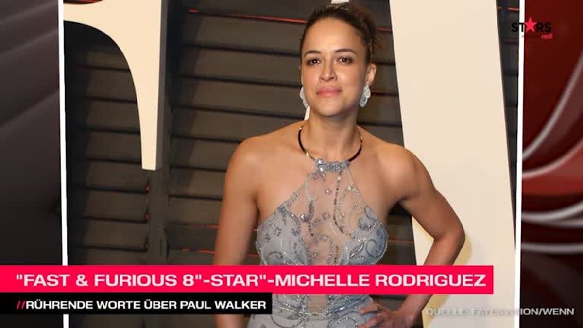 Michelle Rodriguez: So rührend gedenkt sie Fast & Furious-Star Paul Walker