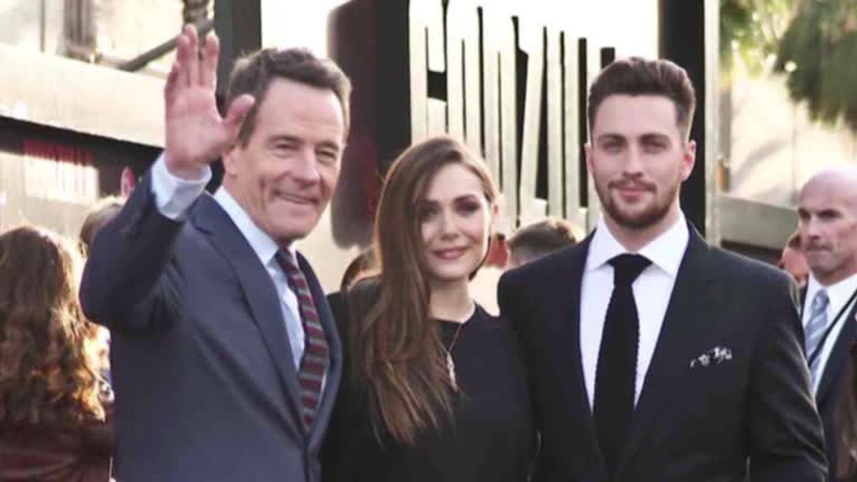 Bryan Cranston & Elizabeth Olsen auf der Europapremiere von Godzilla