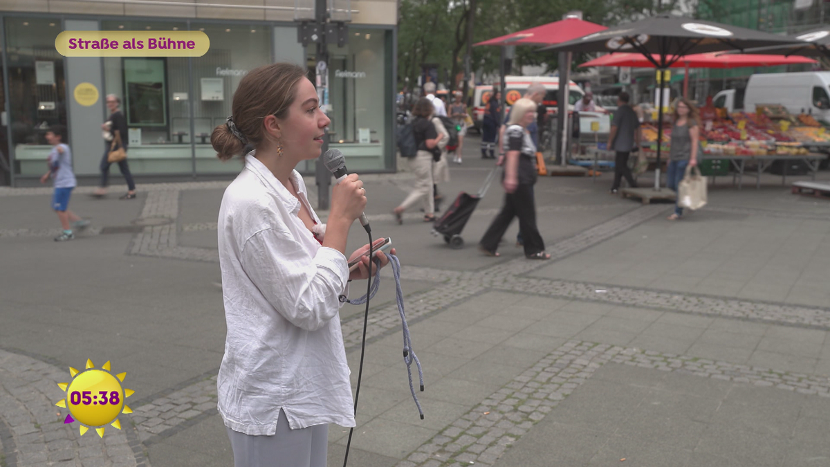 Ein Tag als Straßenmusikerin