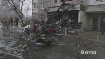 Augenzeugin über Hubschrauberunglück in Ukraine: "Alle im Haus rannten los"
