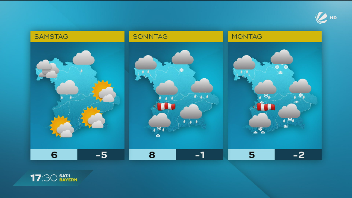 Das Bayern-Wetter vom 19.12.2024: Schnee und Regen am Wochenende?