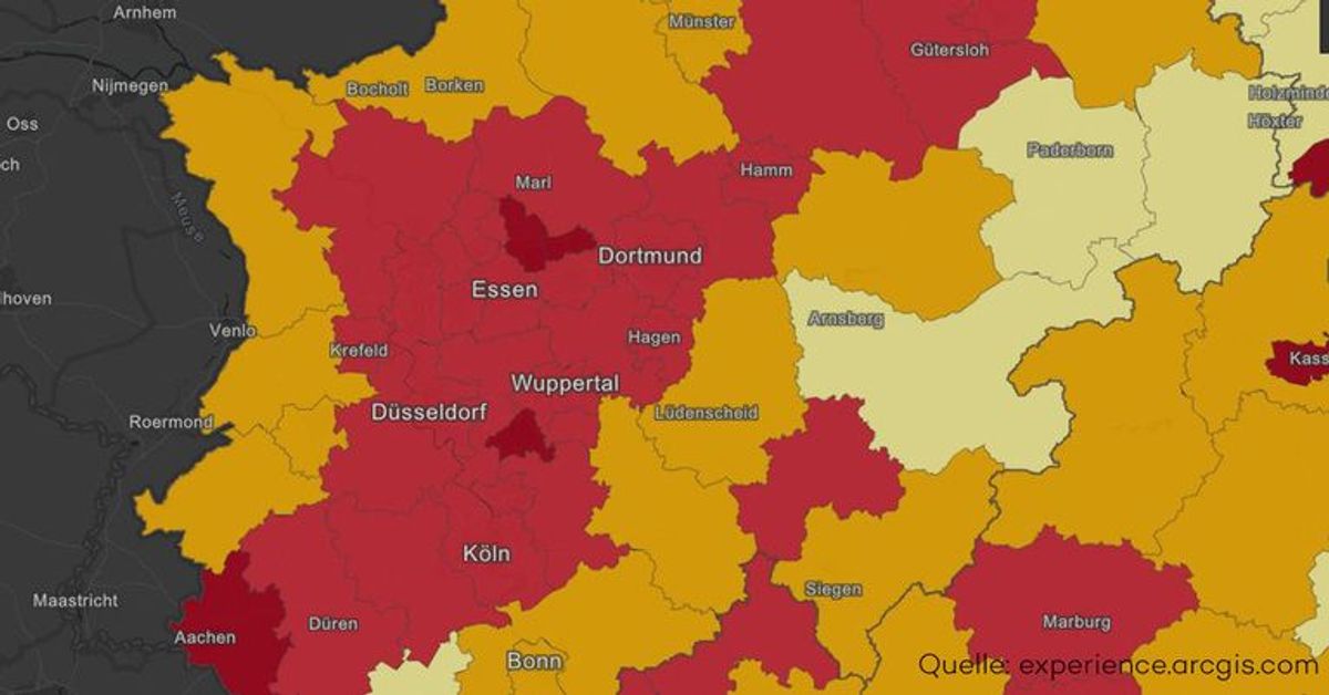 Corona-Hotspots: Gesamtes Ruhrgebiet gilt nun als Risikogebiet