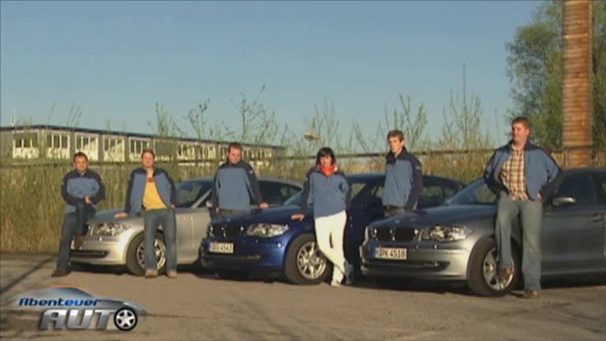 Zeitmaschine: Verbrauchsfahrt 3 gleiche BMW