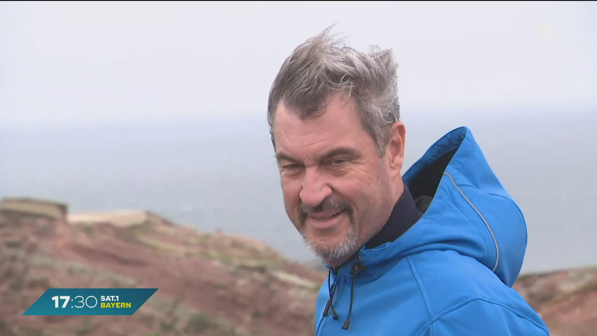 Hochsee-Charme statt Bergpanorama: Markus Söder besucht Helgoland