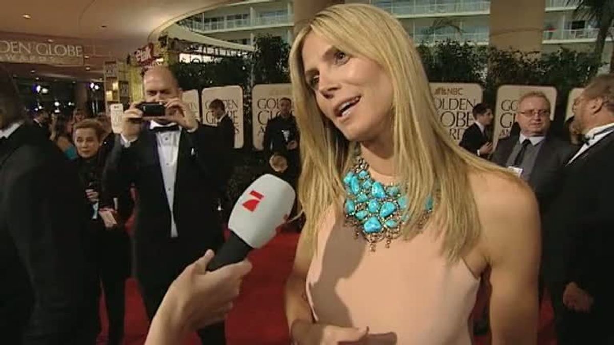 Heidi Klum bei den Golden Globes 2012