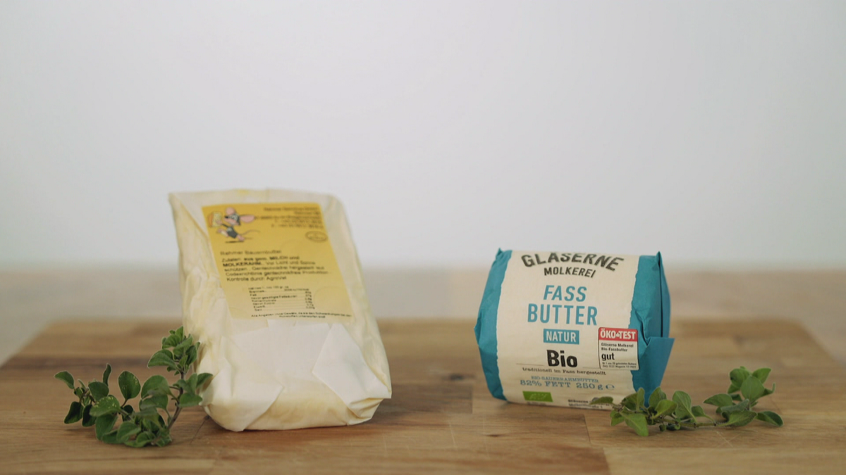 Masse mit Klasse: Butter aus der Fabrik vs. traditionell von der Alm