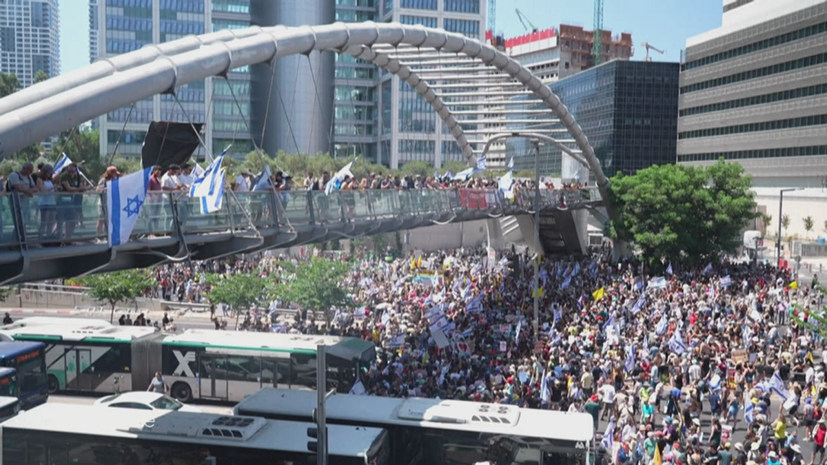 Massenprotest in Israel: Generalstreik für einen Geiseldeal