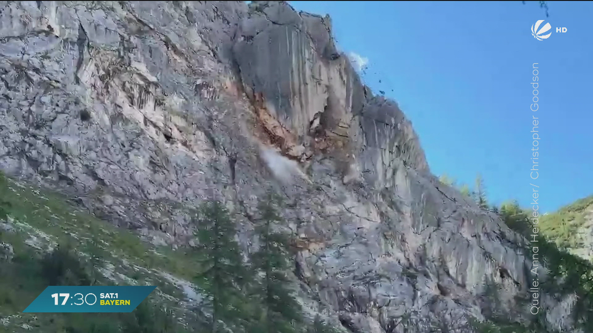 Felssturz im Nationalpark Berchtesgaden: 20 Wanderer per Hubschrauber gerettet