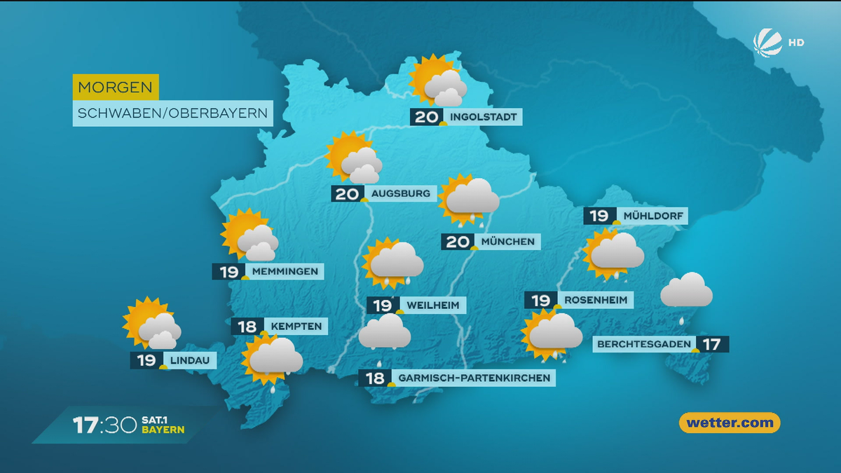 Das Bayern-Wetter vom 29.08.2025: Wechselhafter Start ins Wochenende