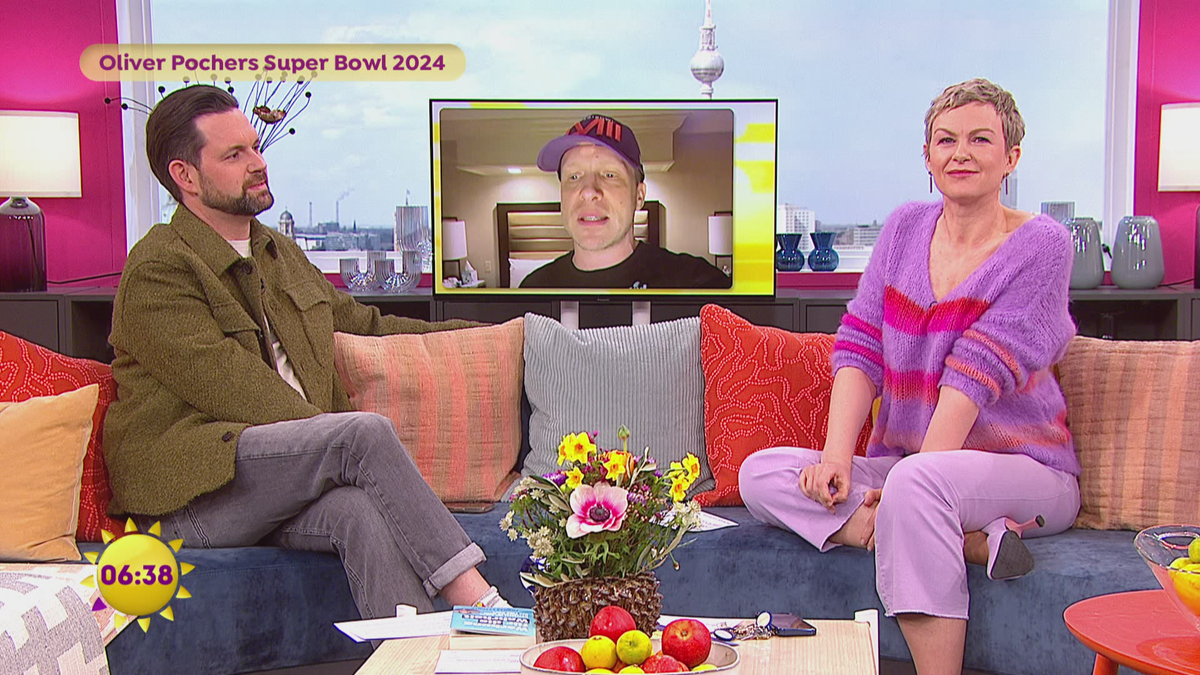 Oliver Pocher beim Super Bowl 2024