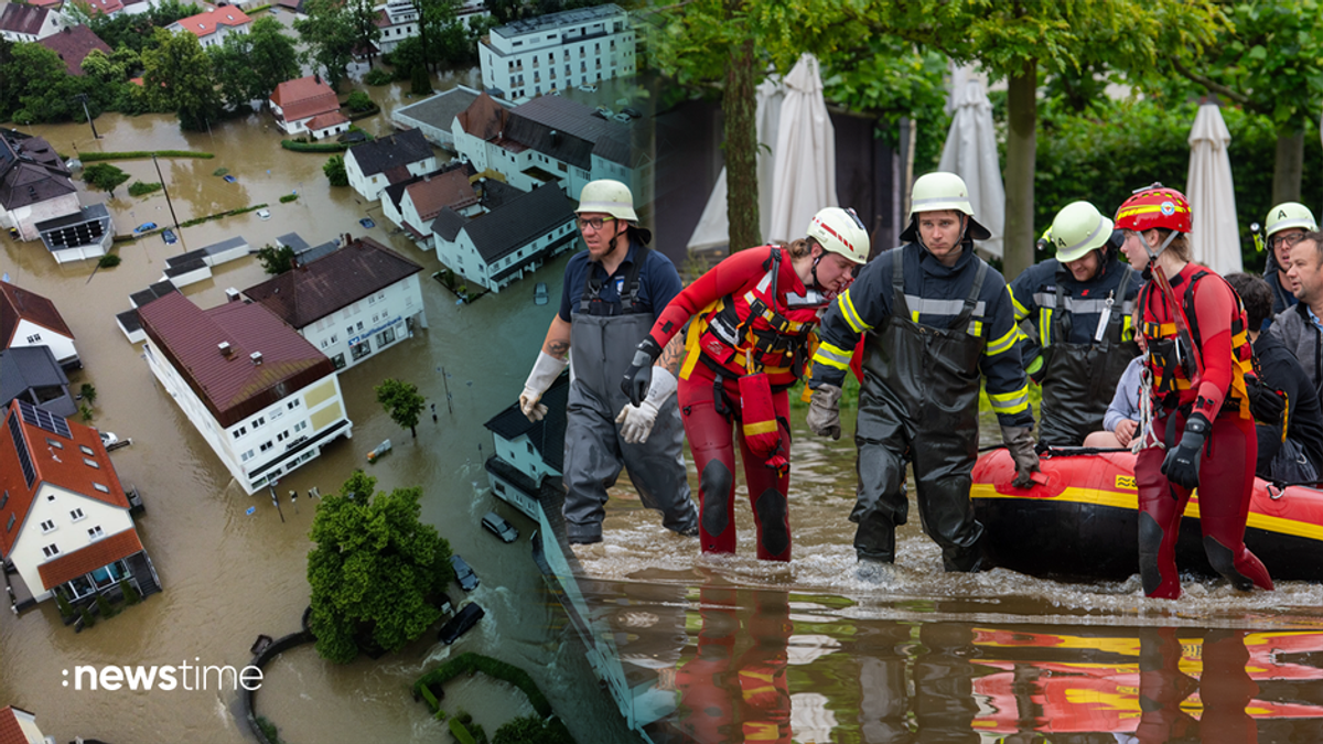 Hochwasser in Süddeutschland: Feuerwehrmann stirbt bei Einsatz 