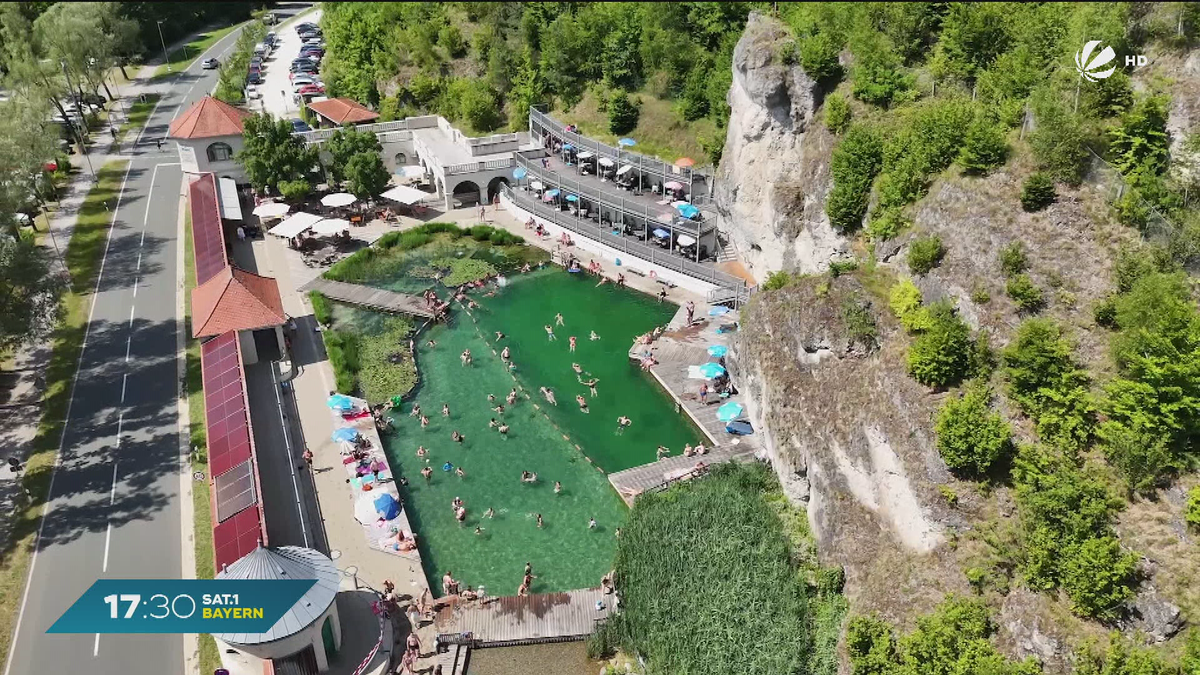 Abkühlung in Pottenstein: Ältestes Freibad Bayerns