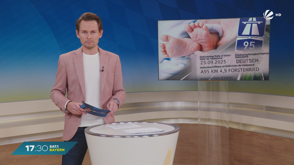 Eltern schaffen es nicht mehr ins Krankenhaus: Baby kommt auf A95 zur Wel