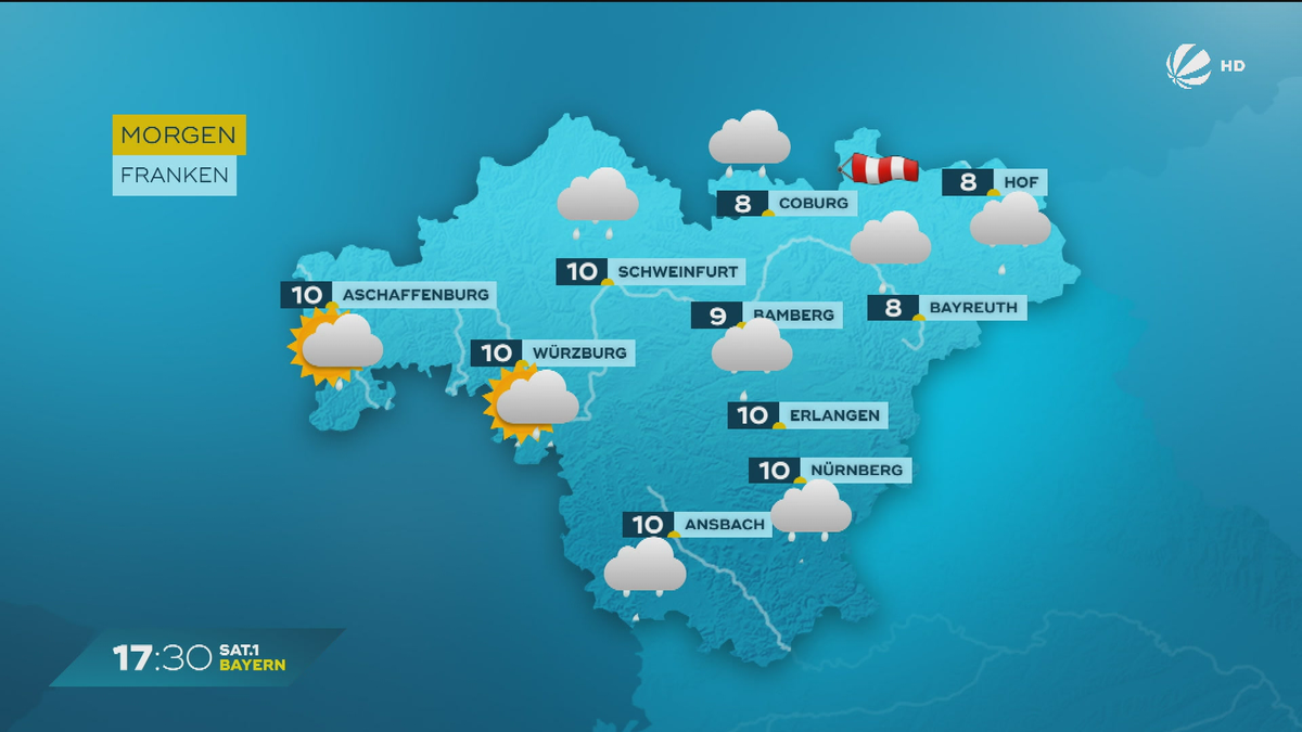 Das Bayern-Wetter vom 17.12.2024: Wechselhaftes Wetter im Freistaat