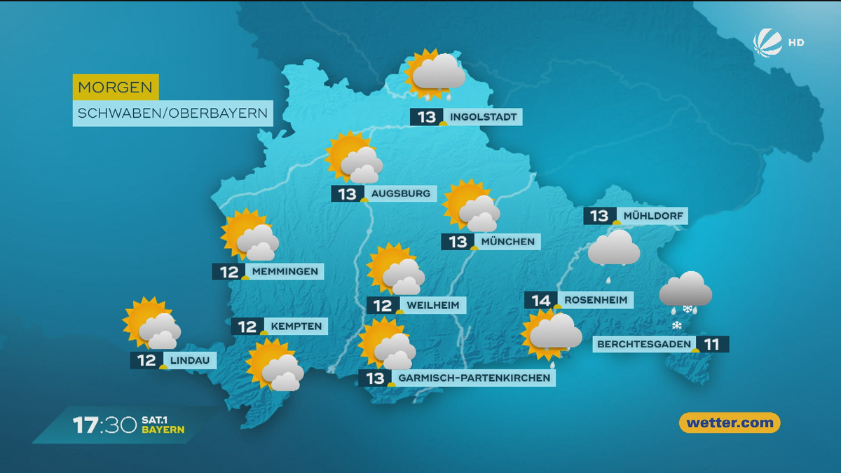 Das Bayern-Wetter vom 27.10.2025: Regen bis Schnee