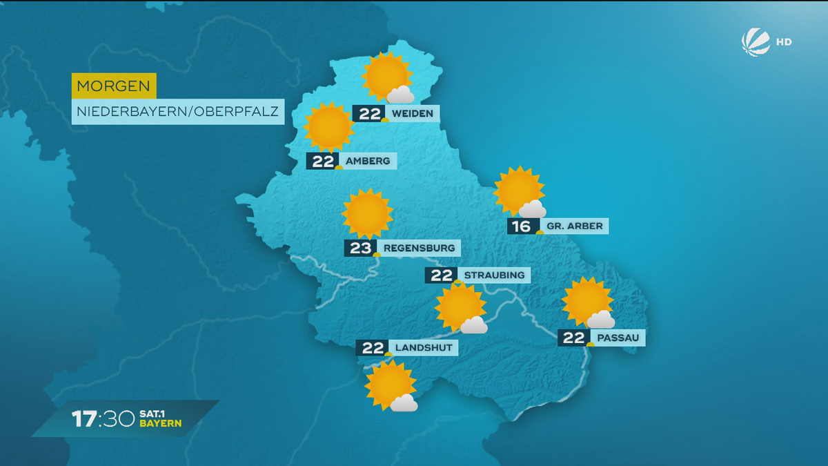 Das Bayern-Wetter vom 20.09.2024: Sonniges Herbstwetter