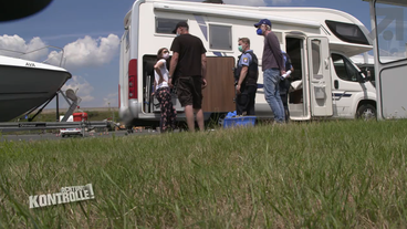 Kontrolle auf dem Weg in den Urlaub: Camper und Wohnwagen im Visier